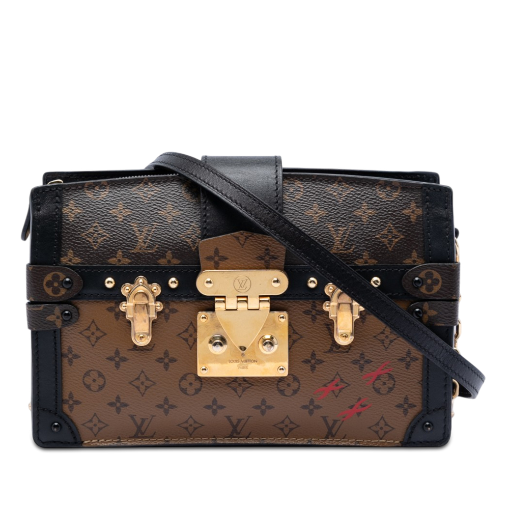 Pre-Loved Louis Vuitton Monogram Reverse Trunk Clutch - Picture 1 of 6